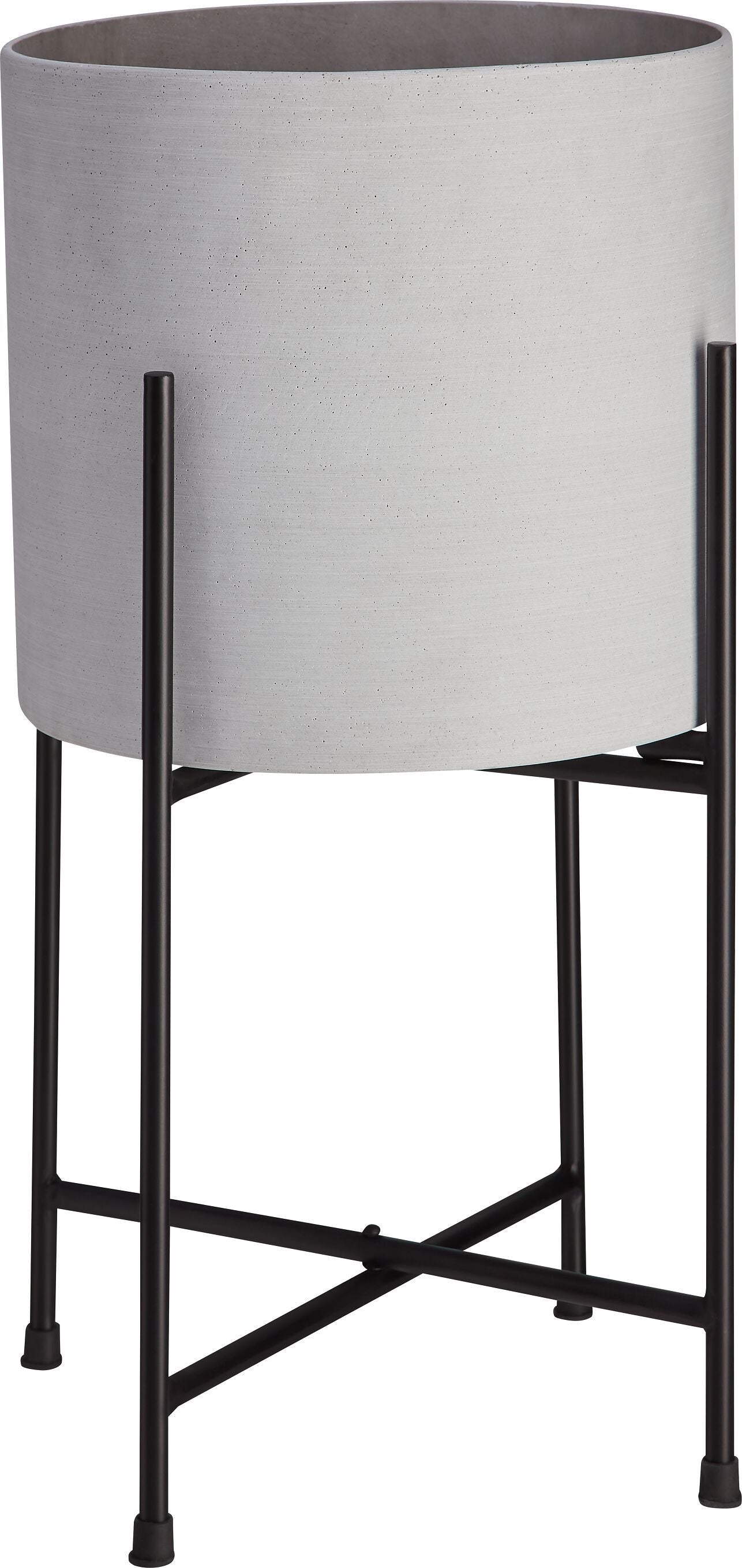 TRAVIS Pflanzenständer - Schwarz / H: 47.0 cm