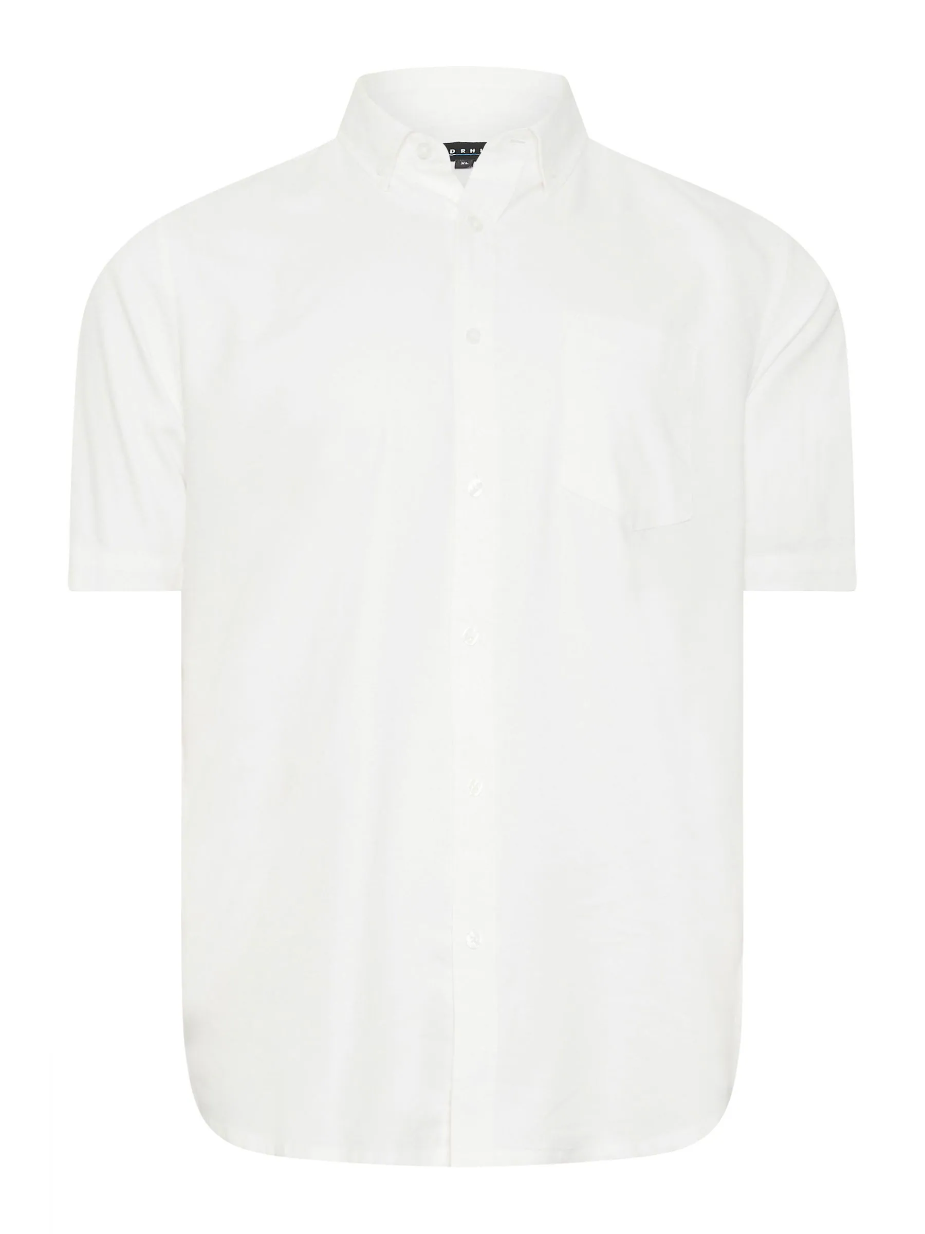 BadRhino Big & Tall premium Oxford-overhemd met korte mouwen van 100% katoen
