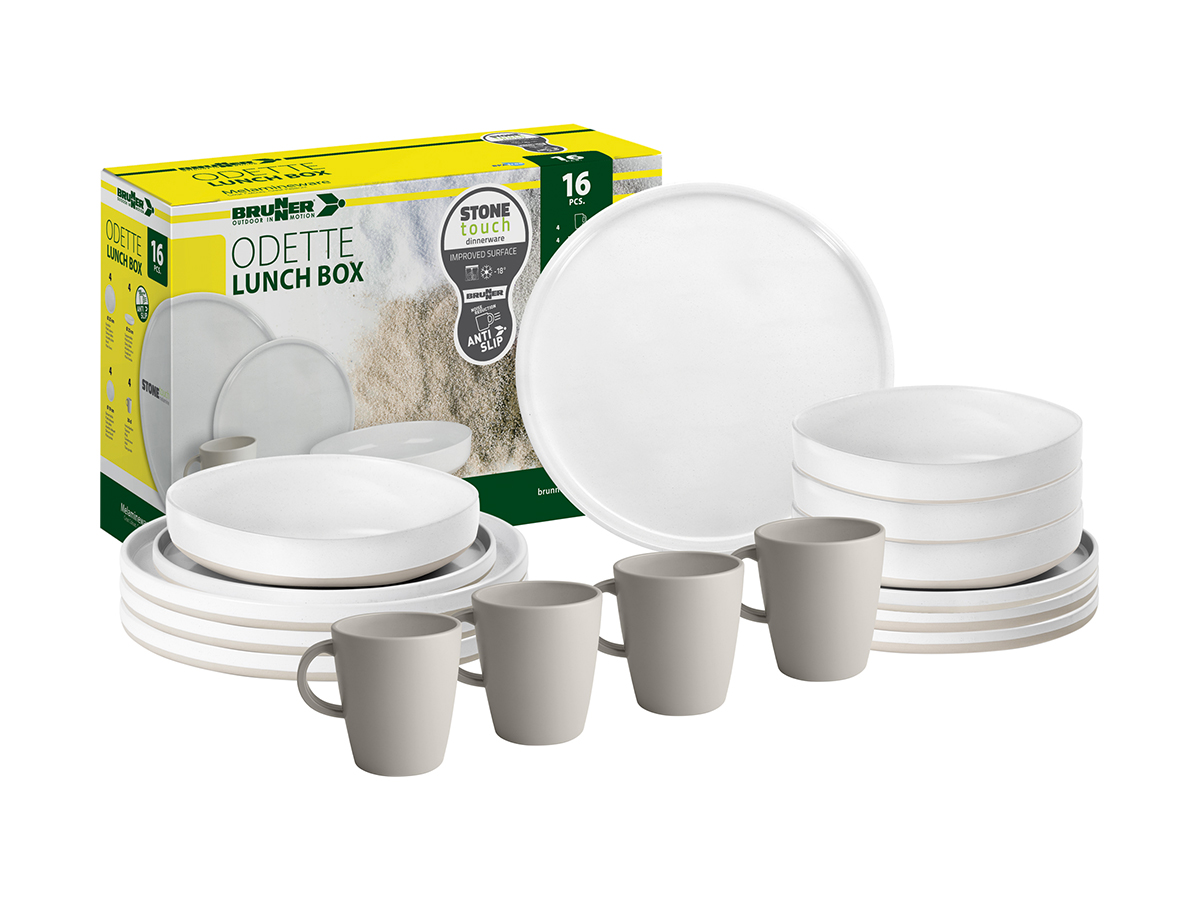 Brunner Lunch box Odette 16-delig serviesset -  creme