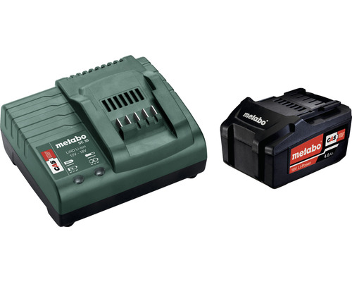 Metabo 18V Li-Ion (4.0 Ah) accuset: accu en lader
