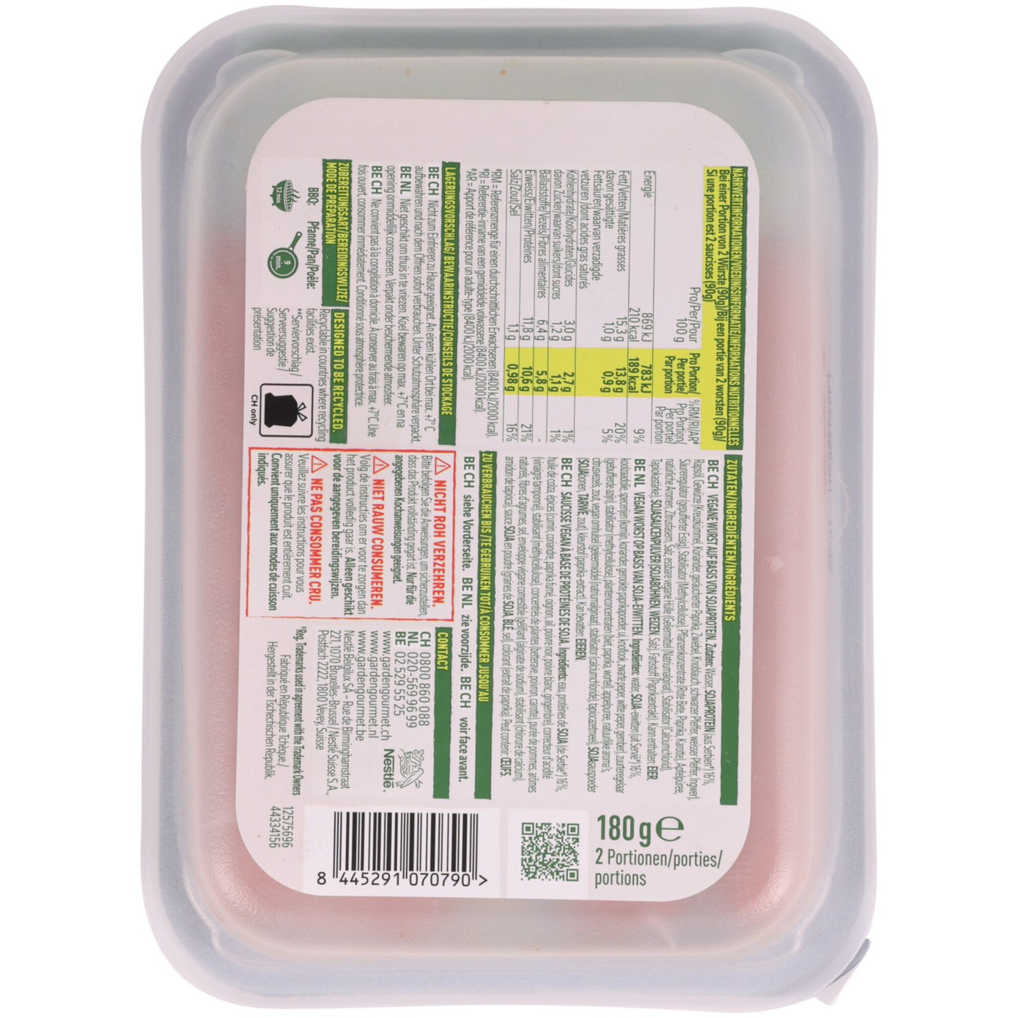 Garden Gourmet Merguez 4x45g -