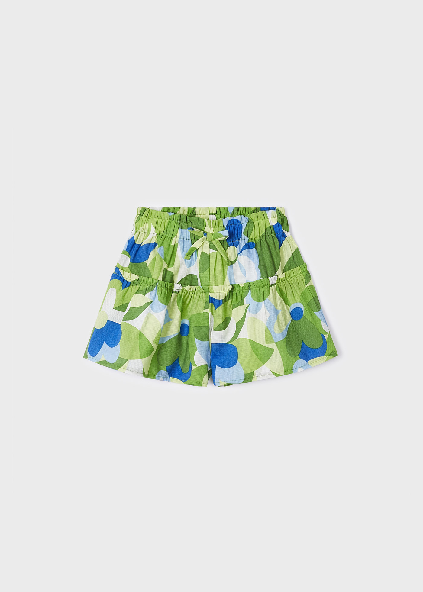 Calças-saia estampadas para meninas