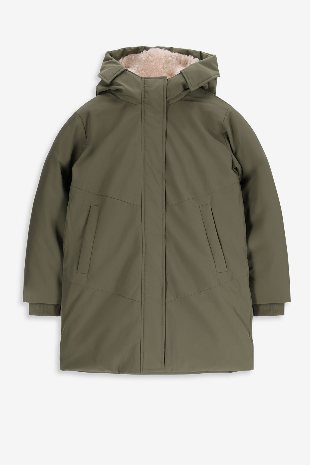 Groene technische parka jas