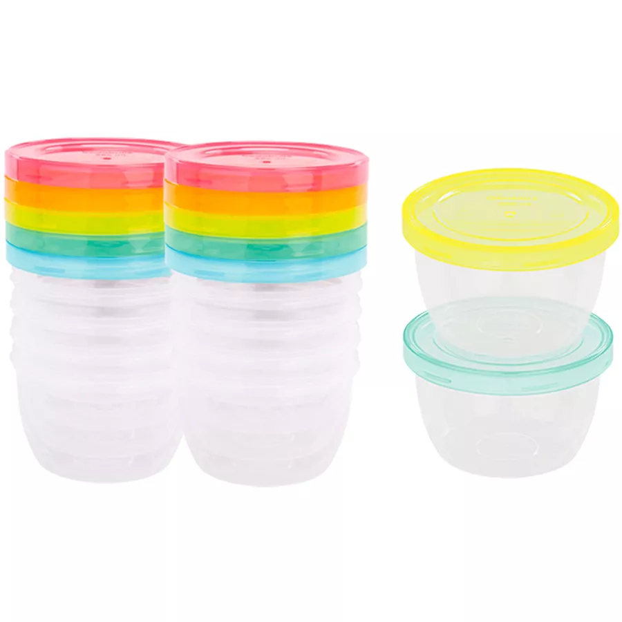 badabulle Aufbewahrungsbehälter Badabowls 12er Set, mit je 250 ml Fassungsvermögen