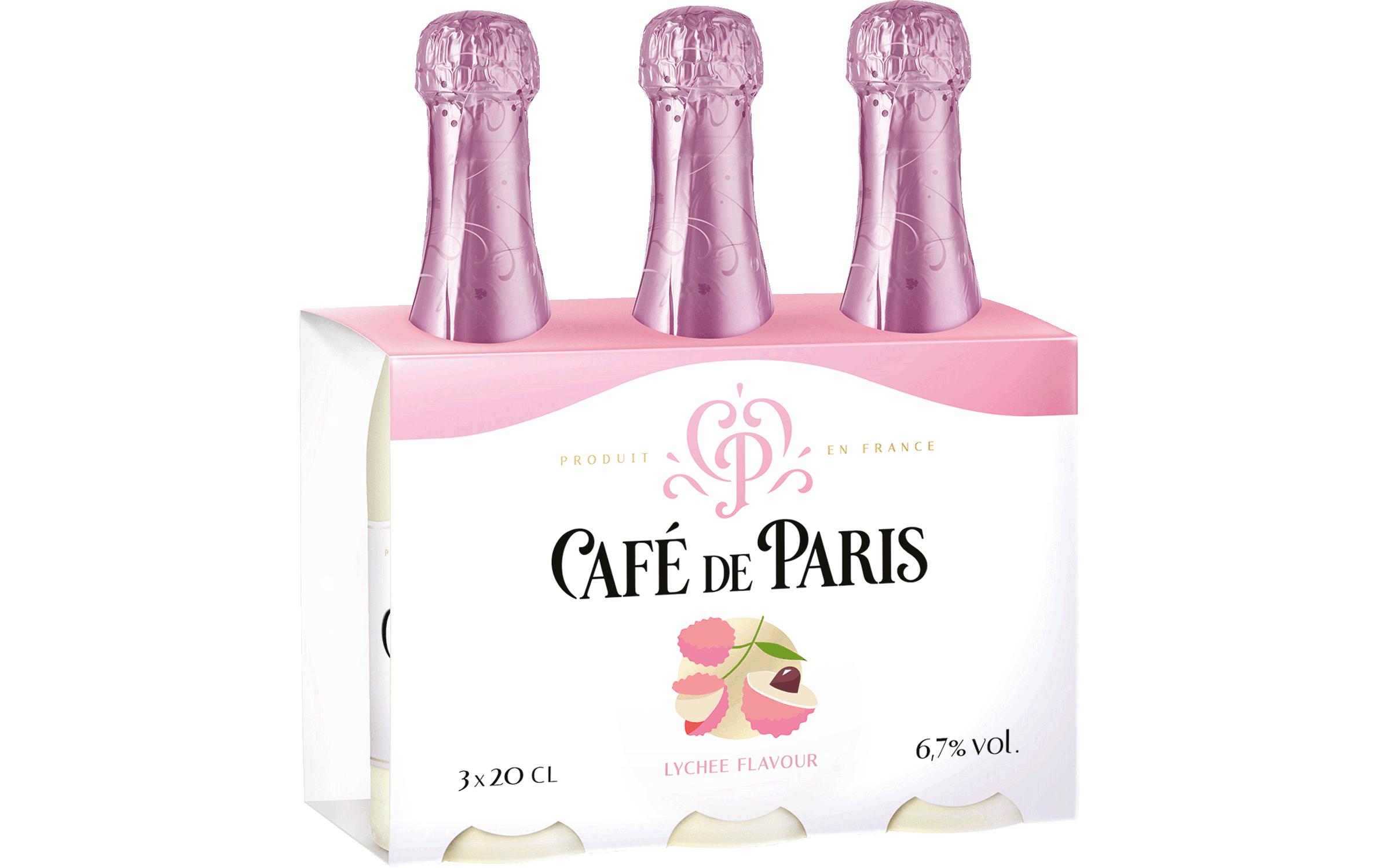 Lychee Flavour 3 x 0.2 lErfrischender Schaumwein mit Litchi-Geschmack