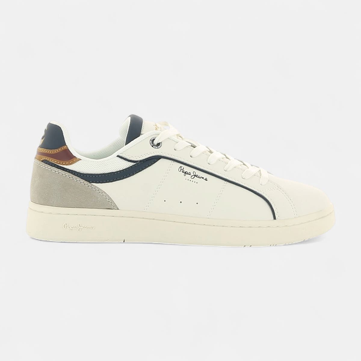 Baskets basses Homme en cuir blanc