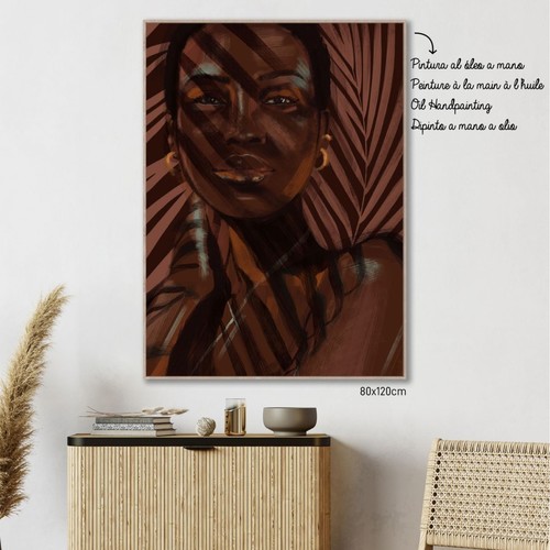 Signes Grimalt - Cuadro Africana Marrón