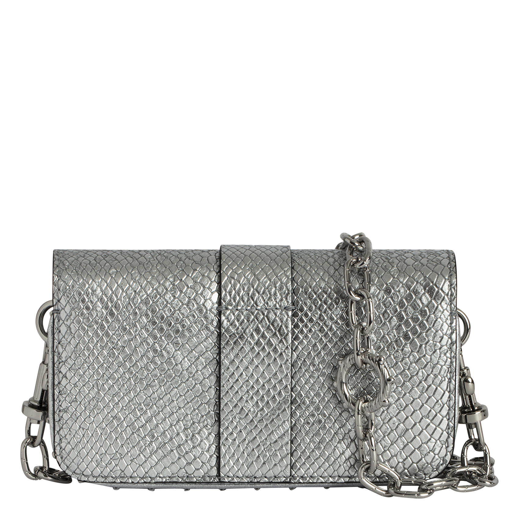 KATE WALLET - Sac bandoulière en cuir | Gris