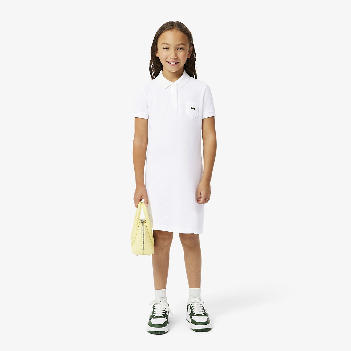 LACOSTE<br>Vestido polo de manga curta