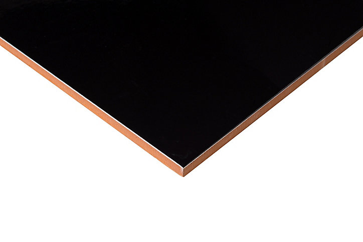 Carrelage mural noir 25x40cm Alexandrina