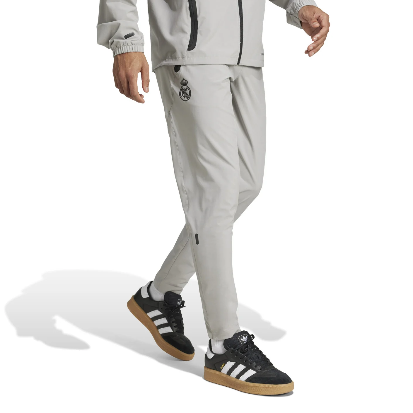 Adidas Real Madrid Vis Tech Trainingsbroek 2024-2025 Grijs