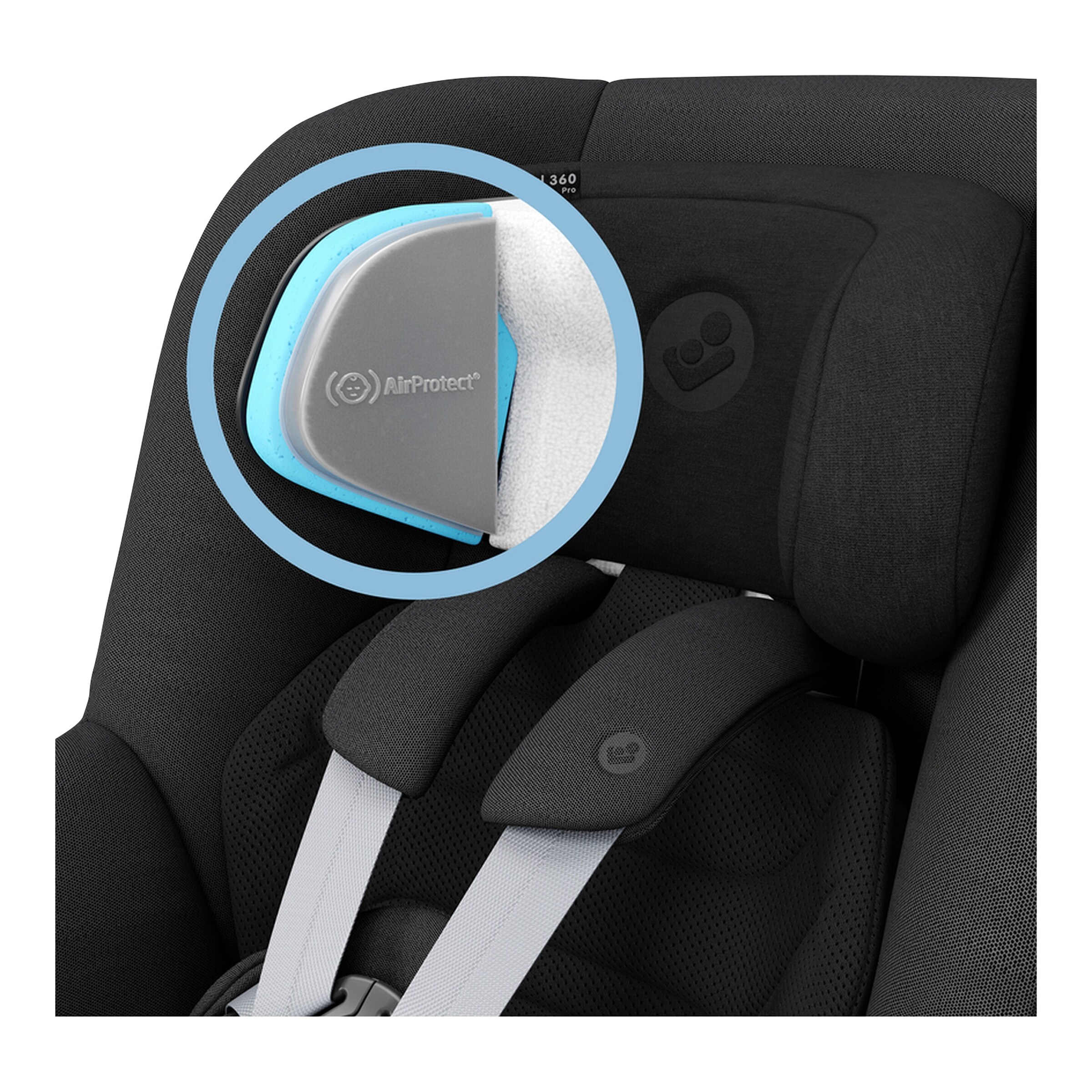 Maxi-Cosi - Premium Kindersitz Pearl 360 Pro i-Size inkl. Isofix-Basis Family Fix 360 Pro authentic black
