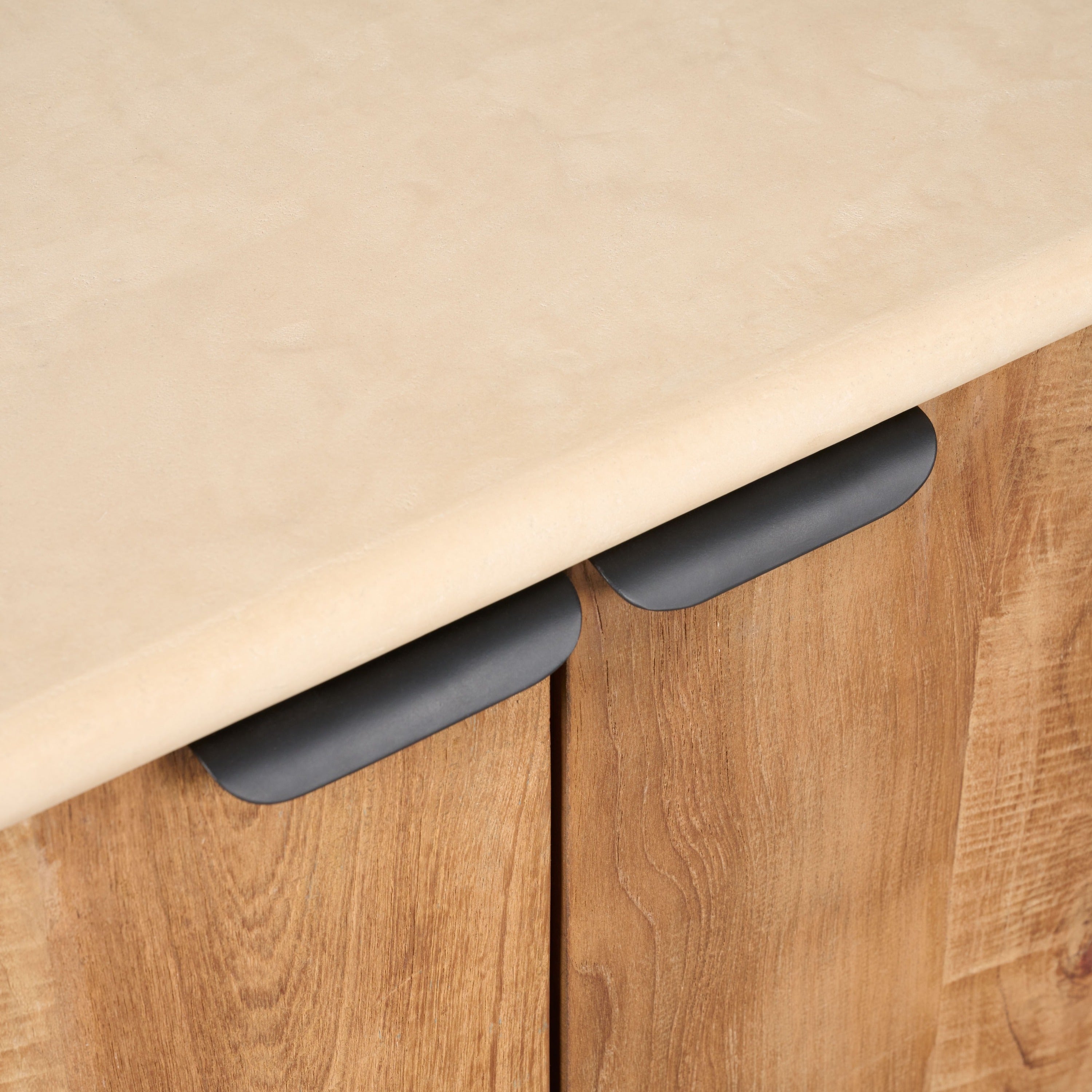 Dressoir Doble - Beige|Creme|Hout - Naturel - Hout