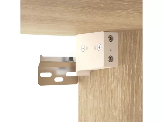 Ensemble de meubles de salle de bain 3 pcs Chêne sonoma
