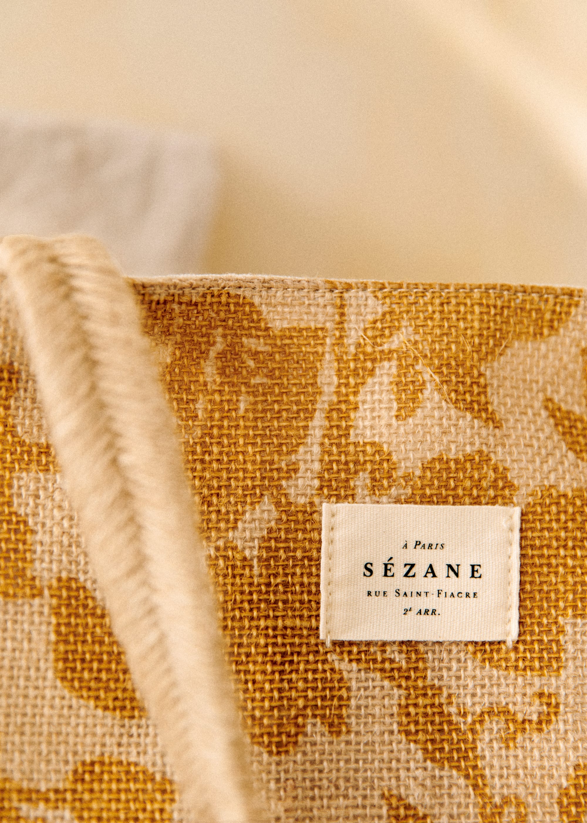 Grand Cabas Jute - Fleurs des jardins ocre - SACS/NEW SACS Nos Paniers 5906383