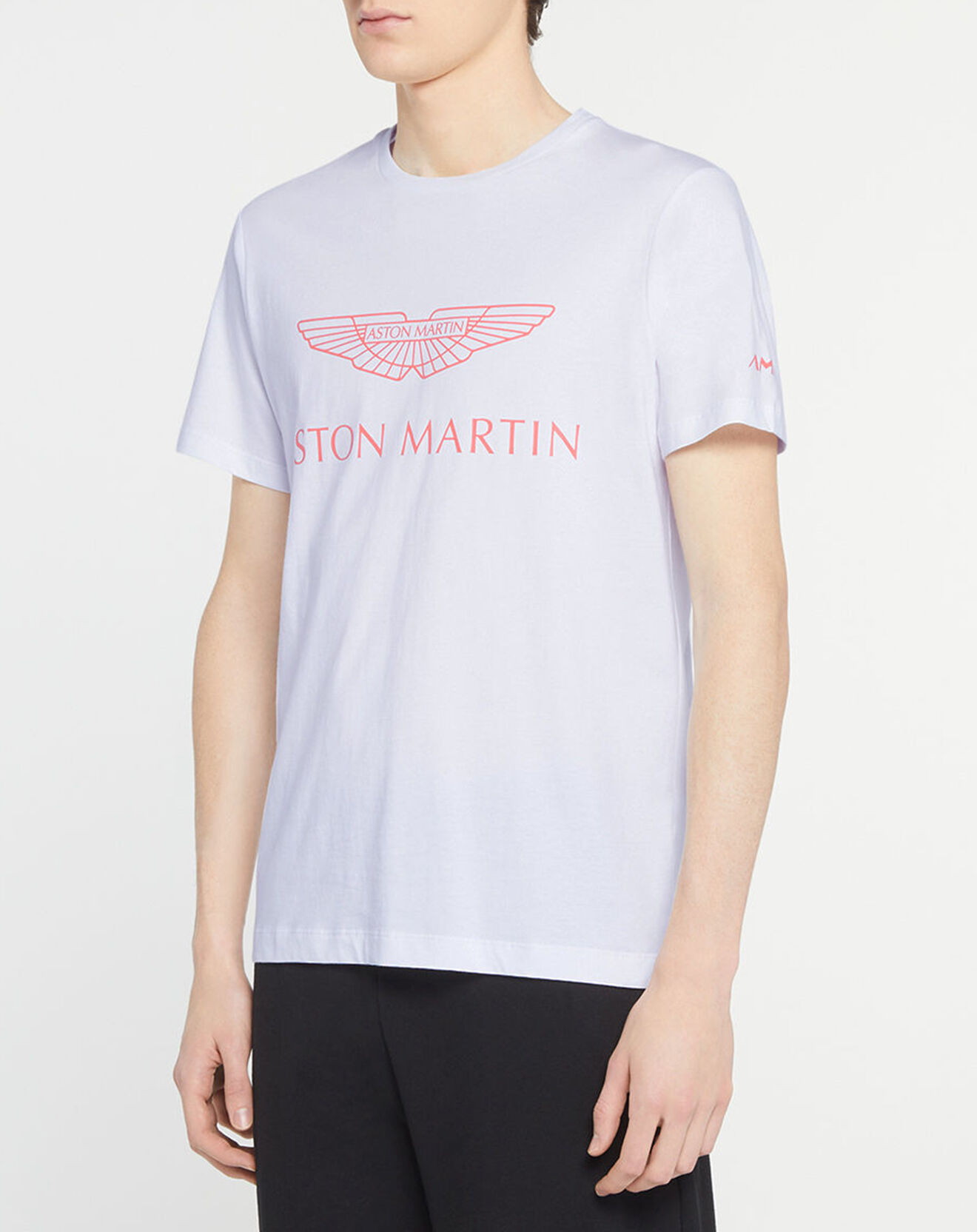 Hackett London T-Shirt Logo Aston Martin Racing blanc
