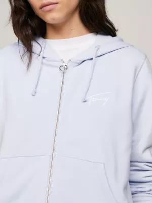 Moletom com capuz e zíper com logo exclusivo