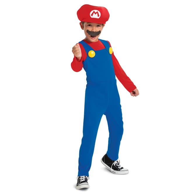 Super Mario - Kostüm - Mario - 3-teilig - in verschiedenen Größen