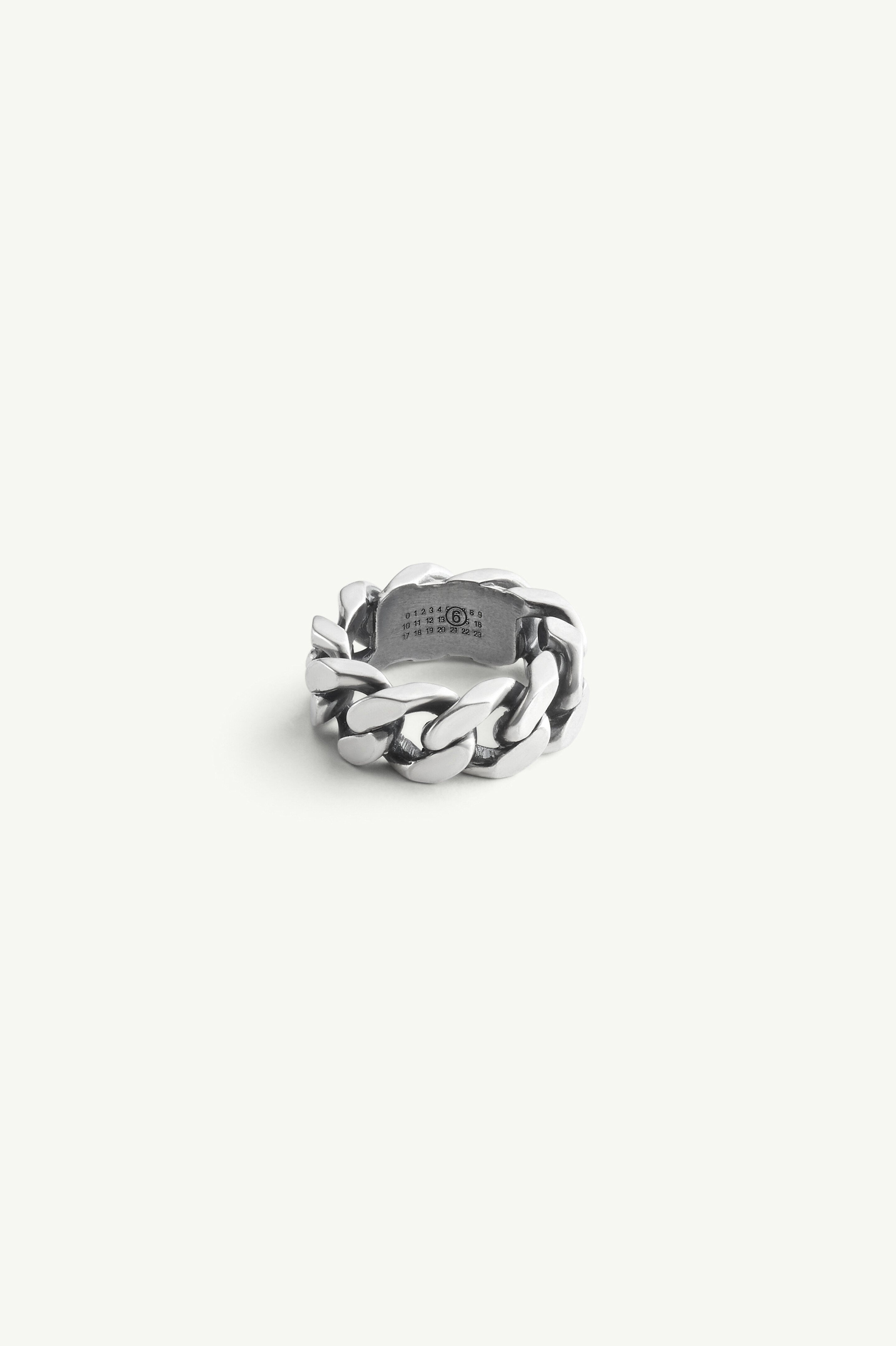 Bague à chaîne avec logo minimal