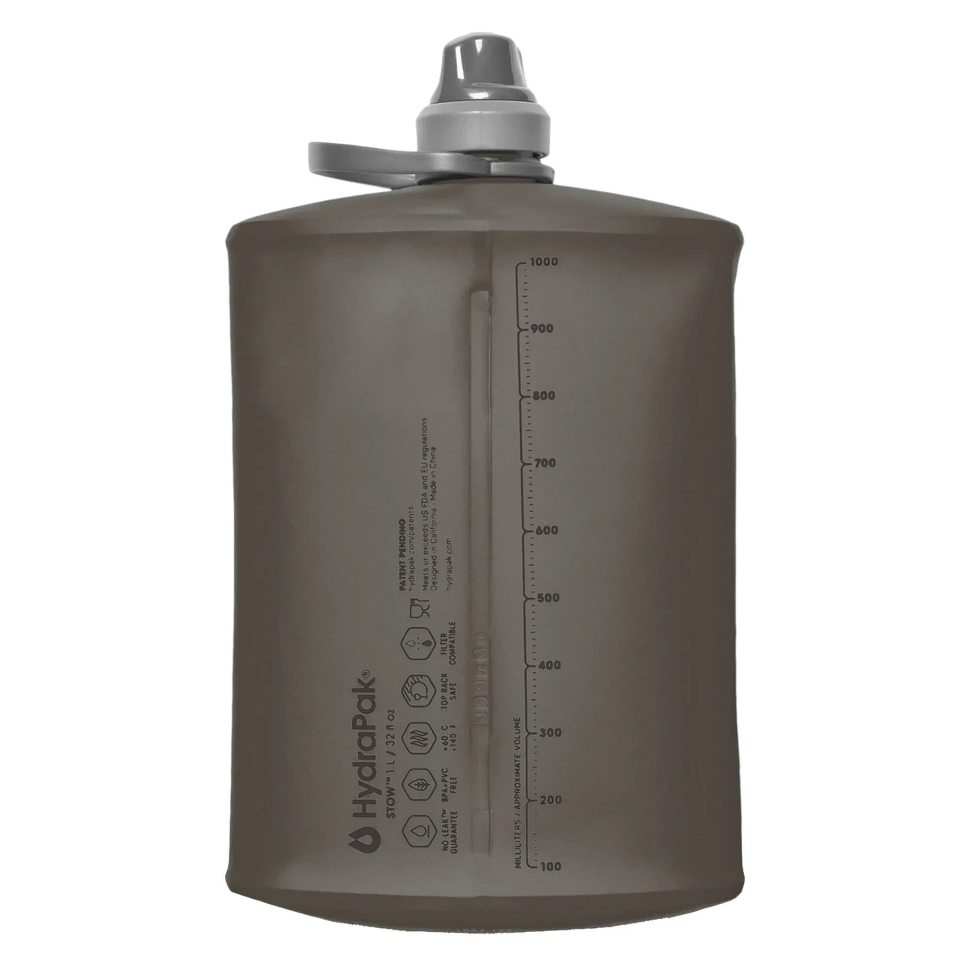 HydraPak -  HydraPak Faltflasche Stow 1 L mammoth grey