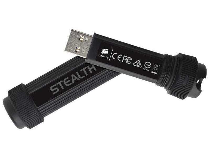 Corsair USB-Stick Flash Survivor Stealth USB 3.0 512 GB USB-Stick mit 512 GB Speicherkapazität und 70 MB/s Lesegeschwindigkeit
