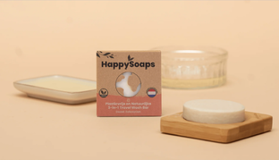HappySoaps 3-In-1 Travel Wash Bar – Sweet Relaxation 40GR