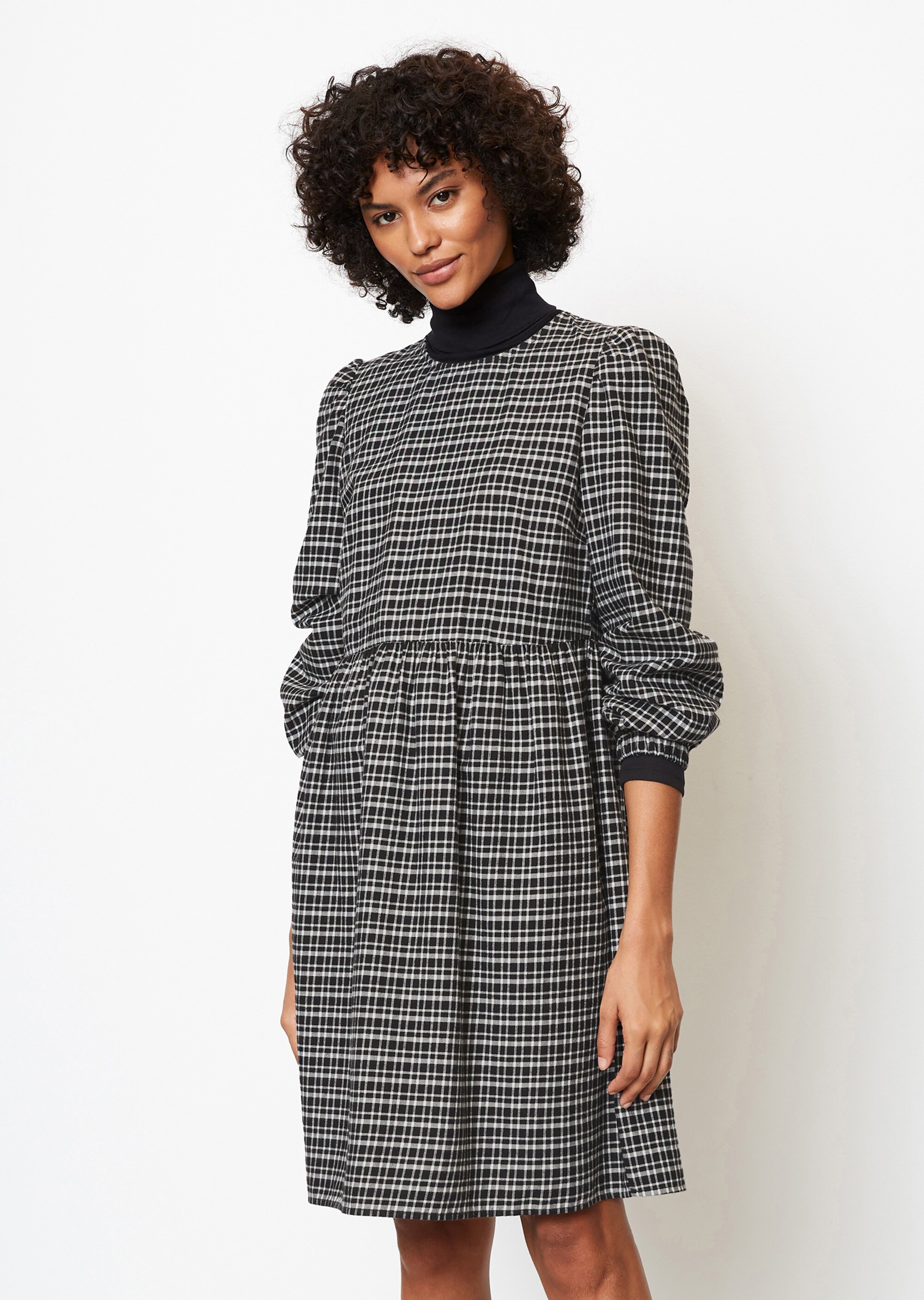 Kariertes Kleid regularaus reinem Organic Cotton