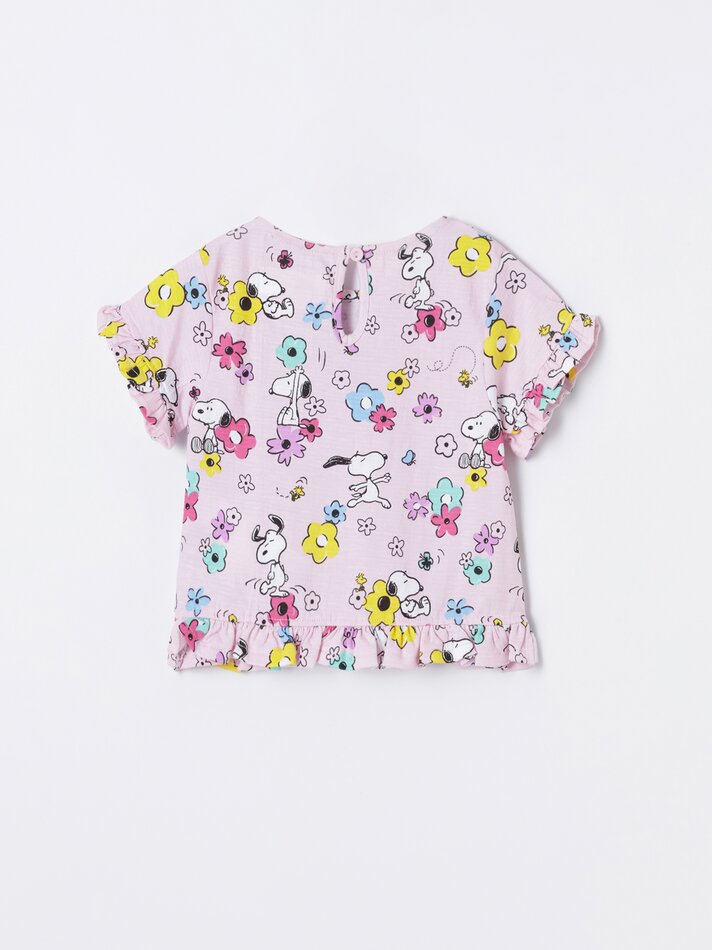 Conjunto de camiseta e shorts Snoopy Peanuts™ - Rosa