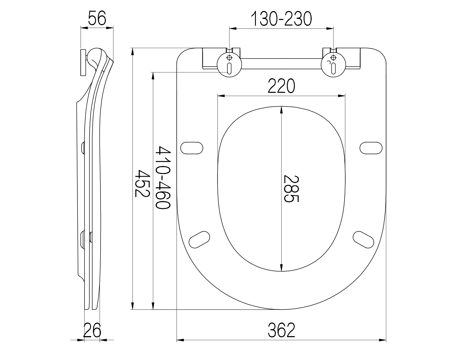 Sapho Edita softclose toiletzitting softclose wit