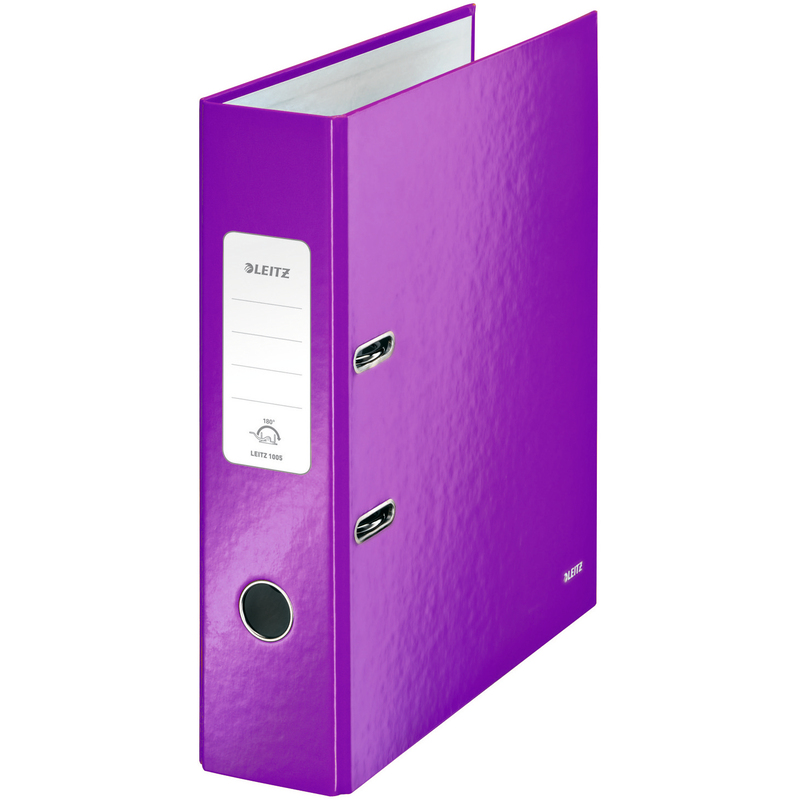 Leitz Ordner 180° WOW, A4, 8 cm, violett
