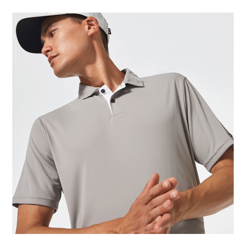 Oakley DIVISIONAL UV II - Polo Homme stone gray