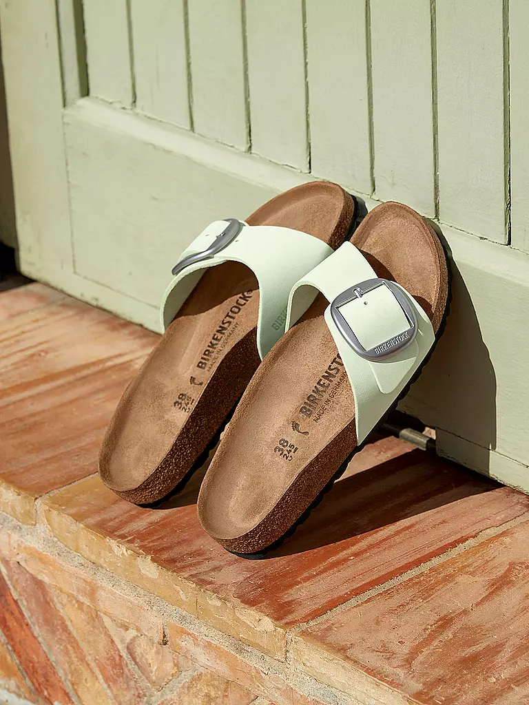 BIRKENSTOCK Pantoletten MADRID BIG BUCKLE hellgrün