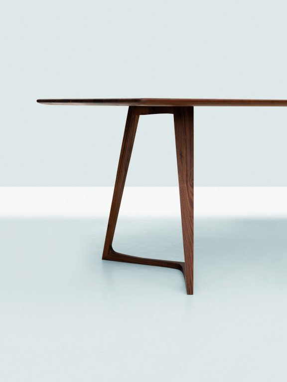 Zeitraum Twist tafel 200x90 Amerikaans walnoten