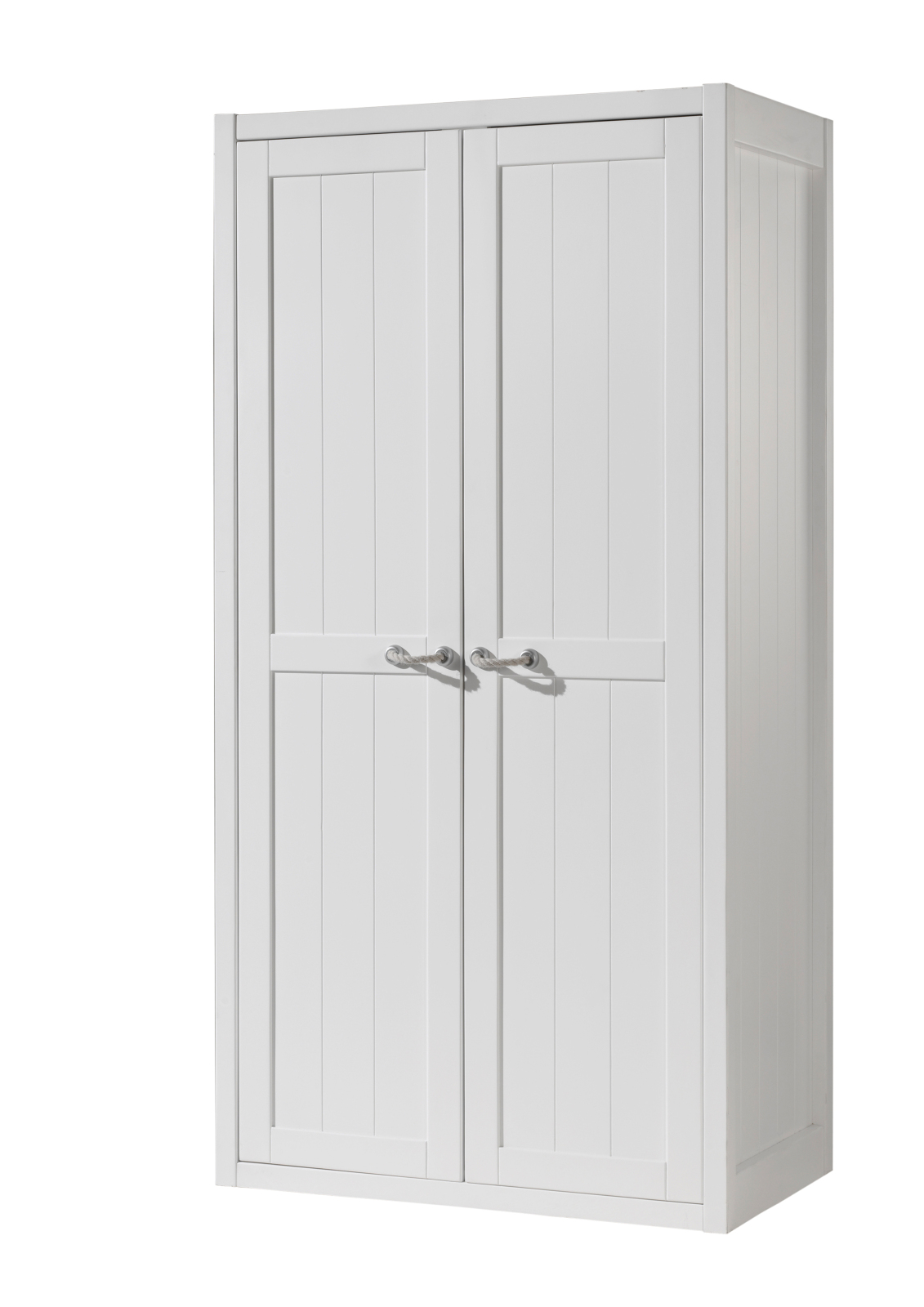 Kleiderschrank LEWIS - weiß lackiert - 100 cm