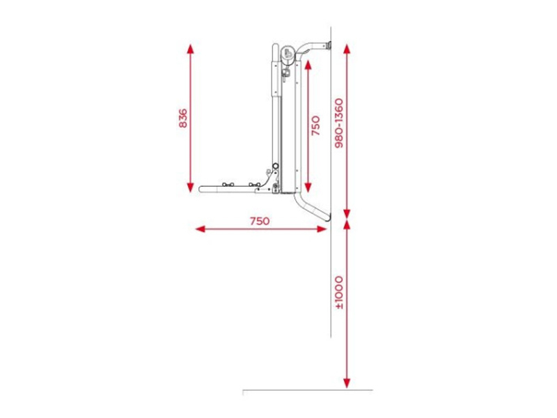 BR-Systems elektrische Bike Lift Rail fietsendrager - rail