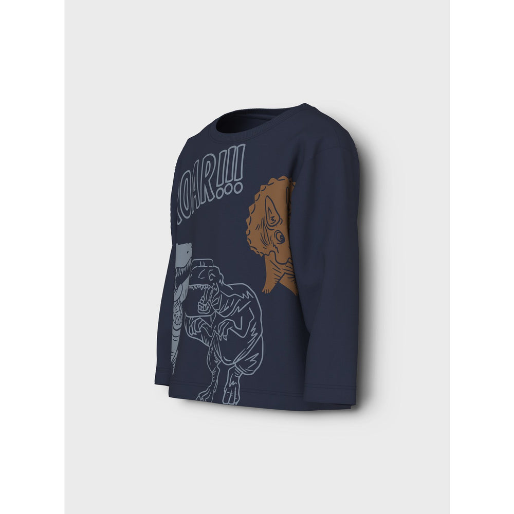 Køb Name It Navy Blazer Roar Nmmvilasse Ls Nreg Top
