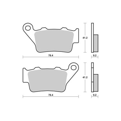 Plaquettes de freins Brembo Sinter Métal Fritté arrière