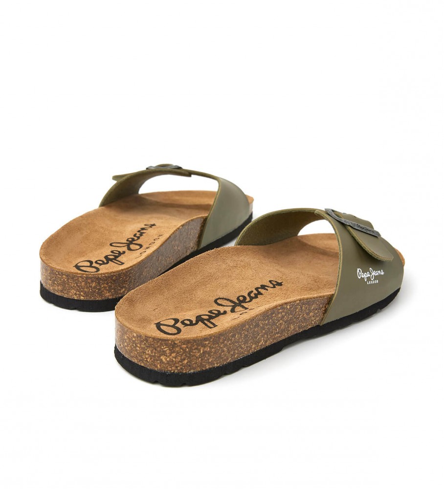 Sandálias verdes Pepe Jeans Bio Single Champion
