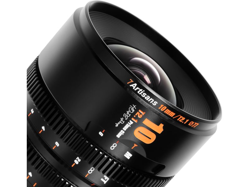 7Artisans Festbrennweite 10mm T/2.1 – Canon RF Kompaktes, leichtes Objektiv für Kameras mit Super35-Sensoren