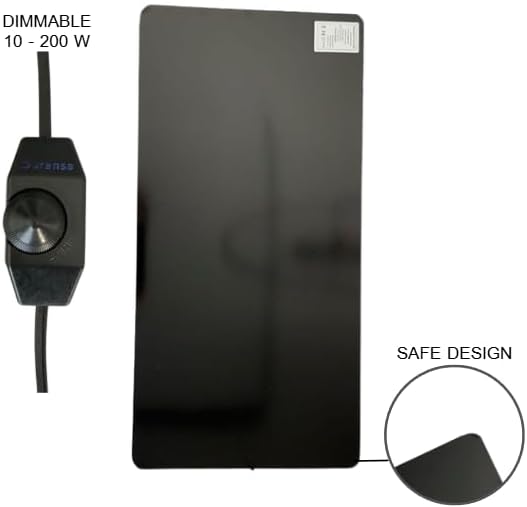 Infrarot Schreibtischheizung 200W Untertisch – Selbstklebende Wärmeplatte für Schreibtisch & Tisch | Beine wärmen, dimmbar, 60%+ Infrarot – Durensa®