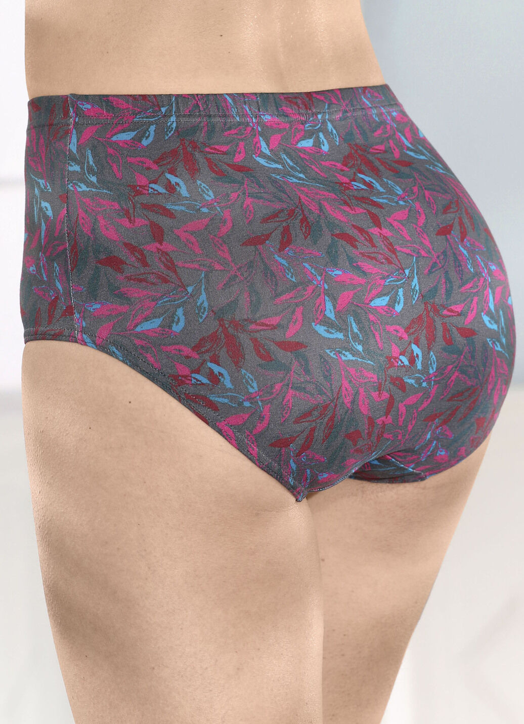 Laurina Viererpack Slips mt buntem Druckdessin