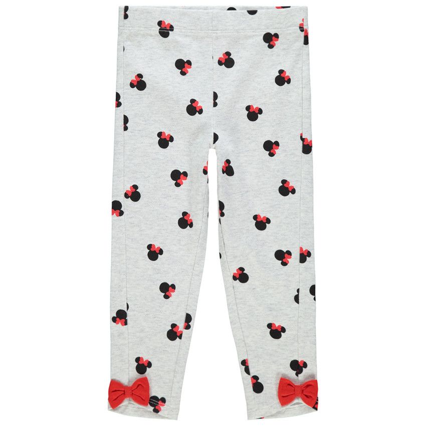Legging court imprimé Minnie all-over Disney - Ecru