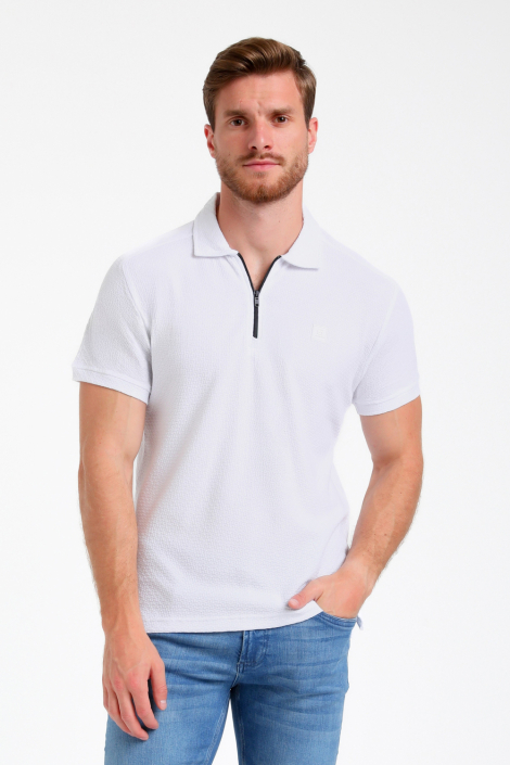 Gabbiano ecru heren polo