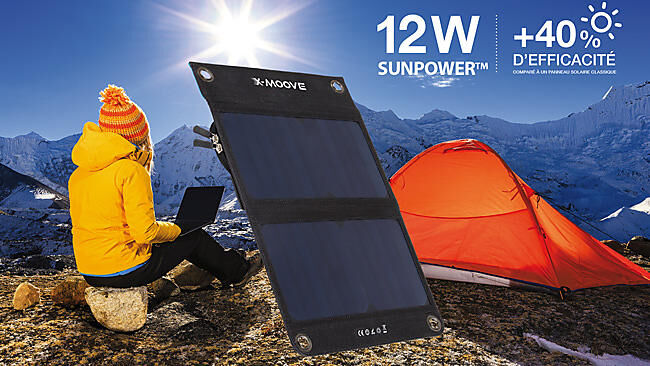 XMOOVE - PANNEAU SOLAIRE SOLARGO TREK 12W + 10000mAH