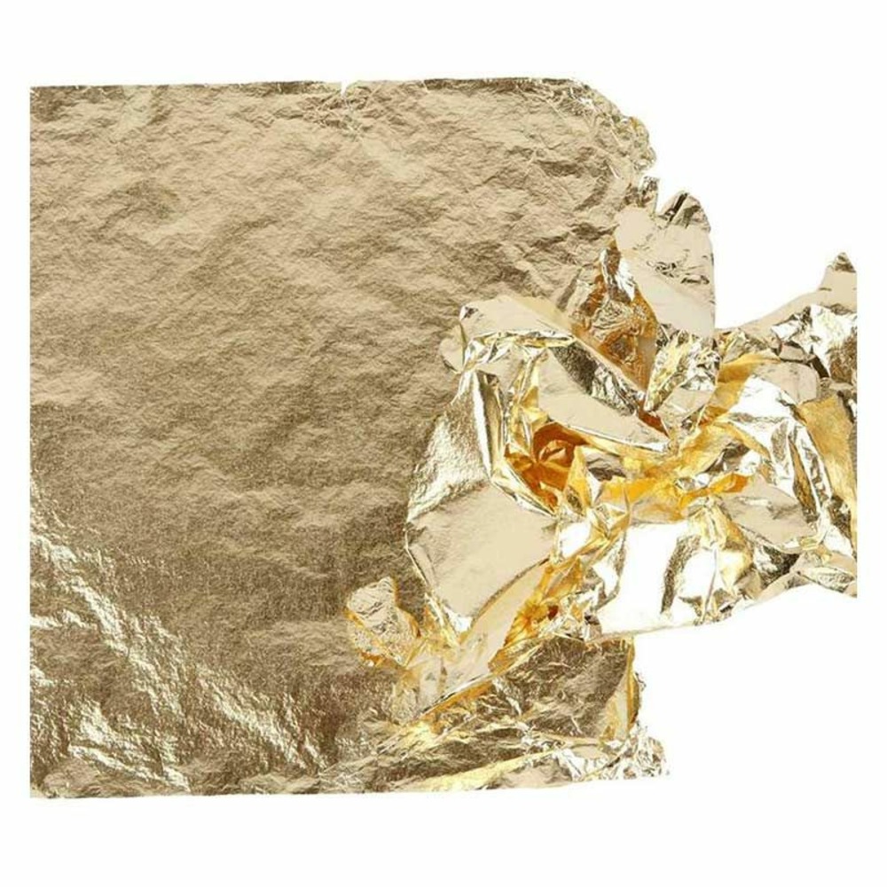 25 feuilles à dorer - or - 16 x 16 cm