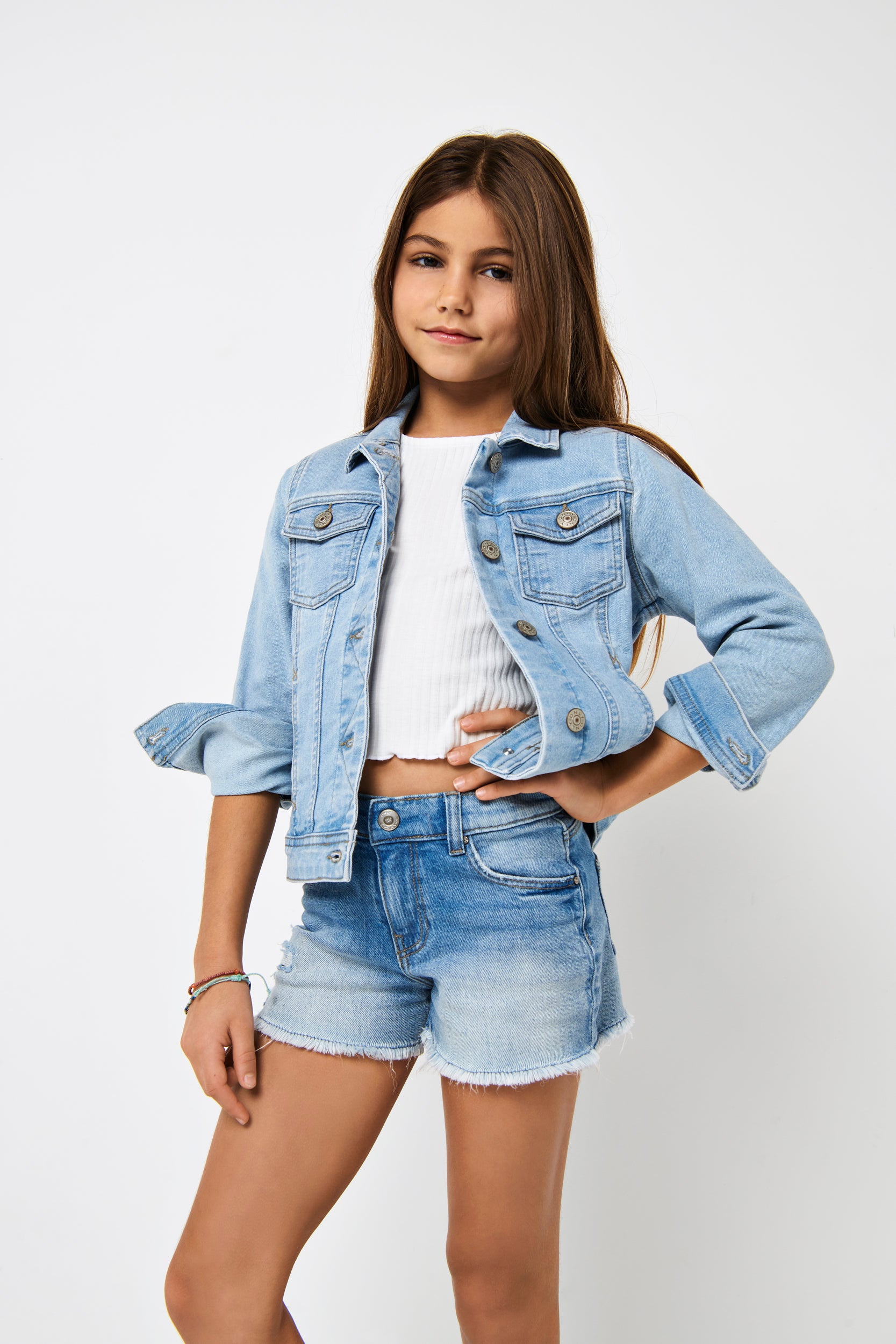 KOGSARA Jeansjacke Light Blue Denim