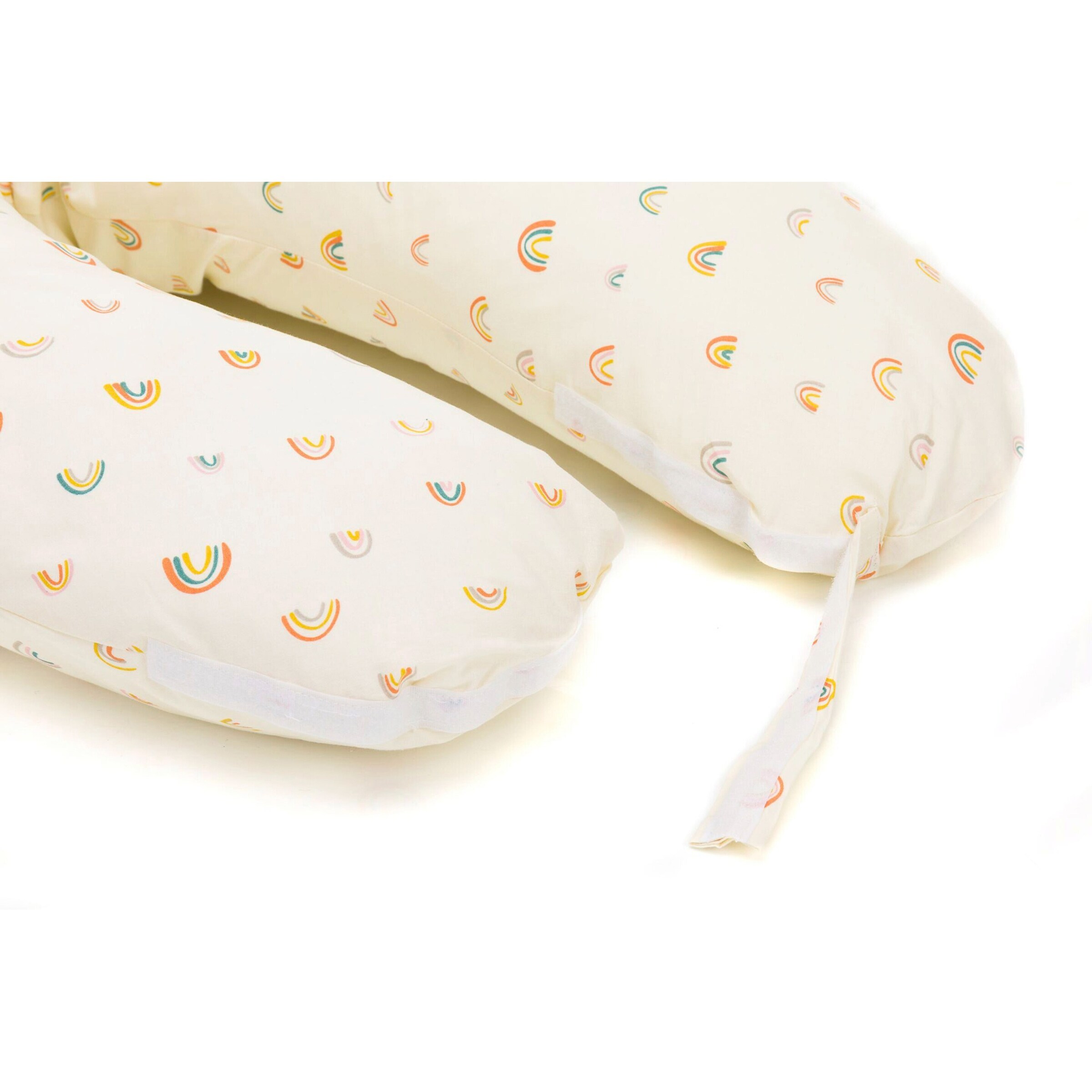 Fillikid Still- und Seitenschläferkissen 190 cm beige / Regenbogen