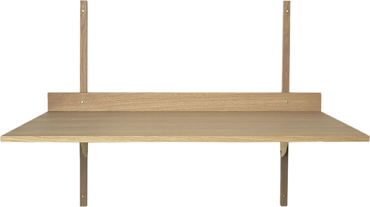 ferm LIVING Sector Desk - Oak - Brass Oak/brass
