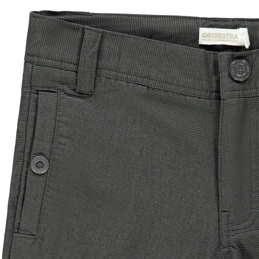 Bermuda en toile fantaisie - Gris foncé