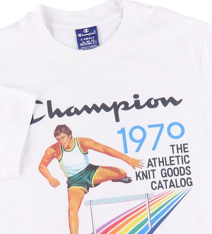 Champion Fashion T-Shirt - Weiß m. Print